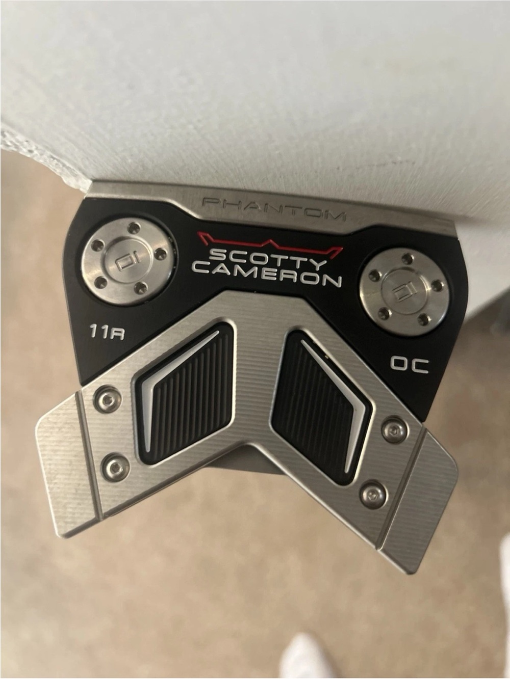 Scotty Cameron Phantom 11R OC Putter - Black, Silver & Red Accents